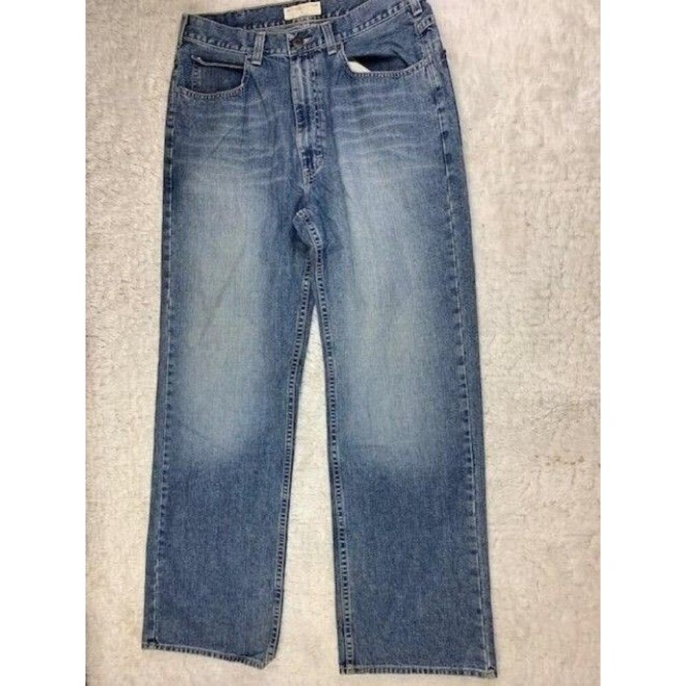 American Eagle Size 31x32 Mens Jeans Wide Leg Med Wash (Actual Inseam 31.5)